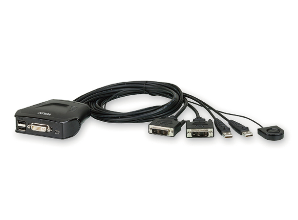 Aten KVM Switch 2-port DVI DVI USB Wired-R 